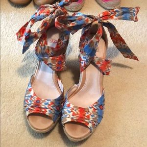 Ugg Ankle Tie Wedges